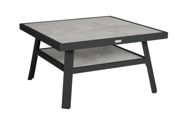 Brafab Samvaro Loungetisch 90x90x50cm Aluminium anthrazit
