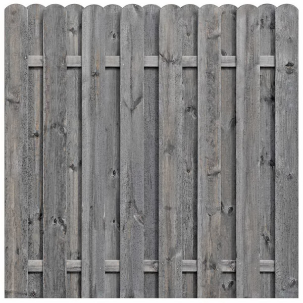 Bohlenzaun Kiefer kdi grau 180x180cm