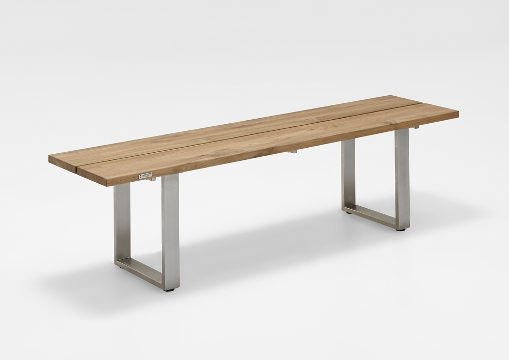 Niehoff Nemo Bank ohne Lehne 180cm, Teak recycelt