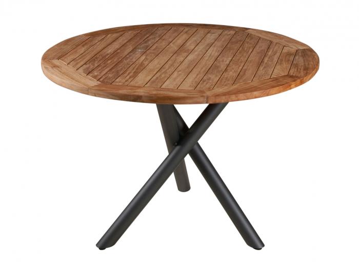 Zebra Mikado Tisch - Aluminium Graphite-Teak Zebra Mikado Tisch - Aluminium Graphite-Teak