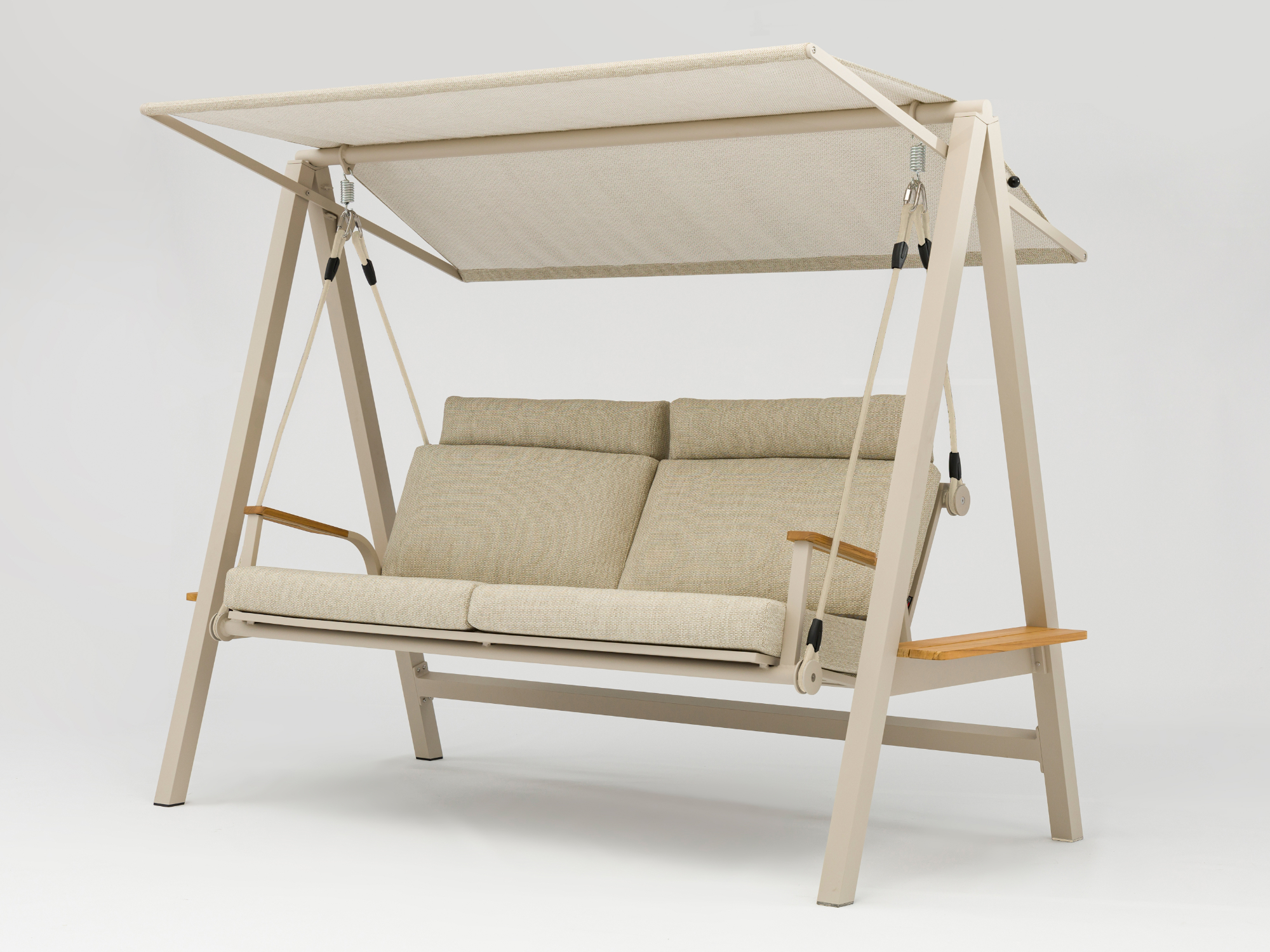 Hollywoodschaukel Zebra Aluminium Deluxe Light taupe