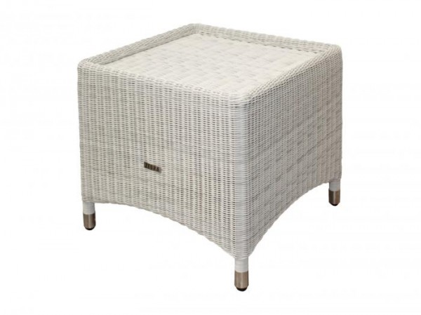 Zebra Loomus Hocker Silk White