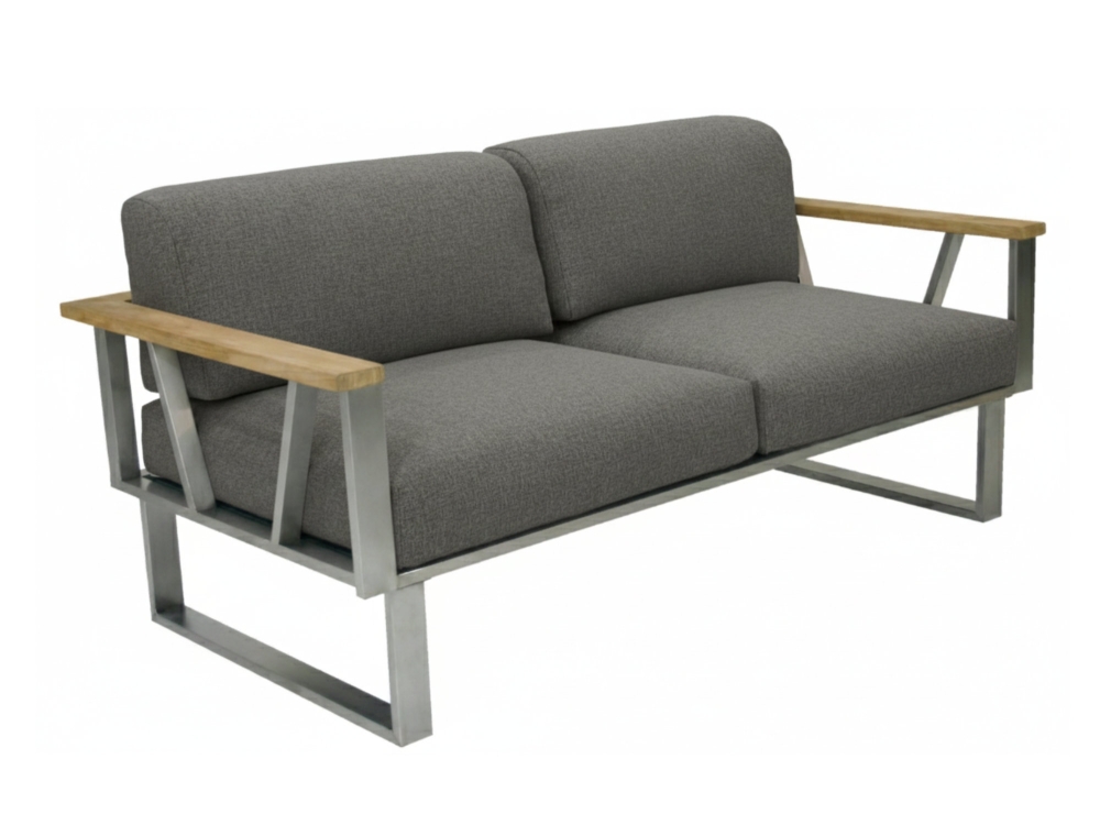 Zebra Belvedere Lounge 2-Sitzer Set - Tuva medium grey