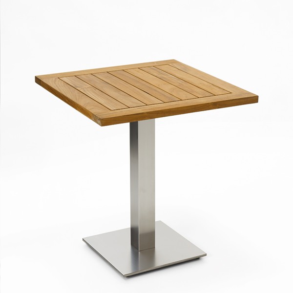 Niehoff Bistro Tisch quadratisch 68x68cm, Teak geölt