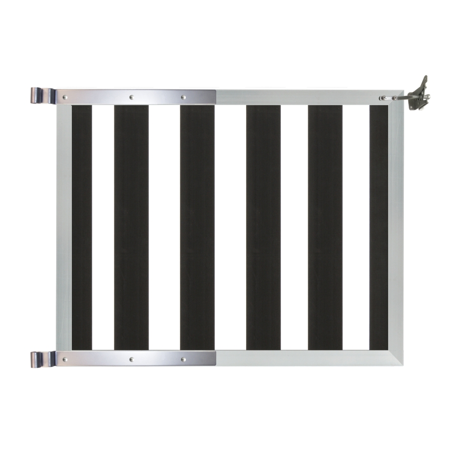 WPC Vorgartenzaun-Tor Deluxe Anthrazit 100x80cm