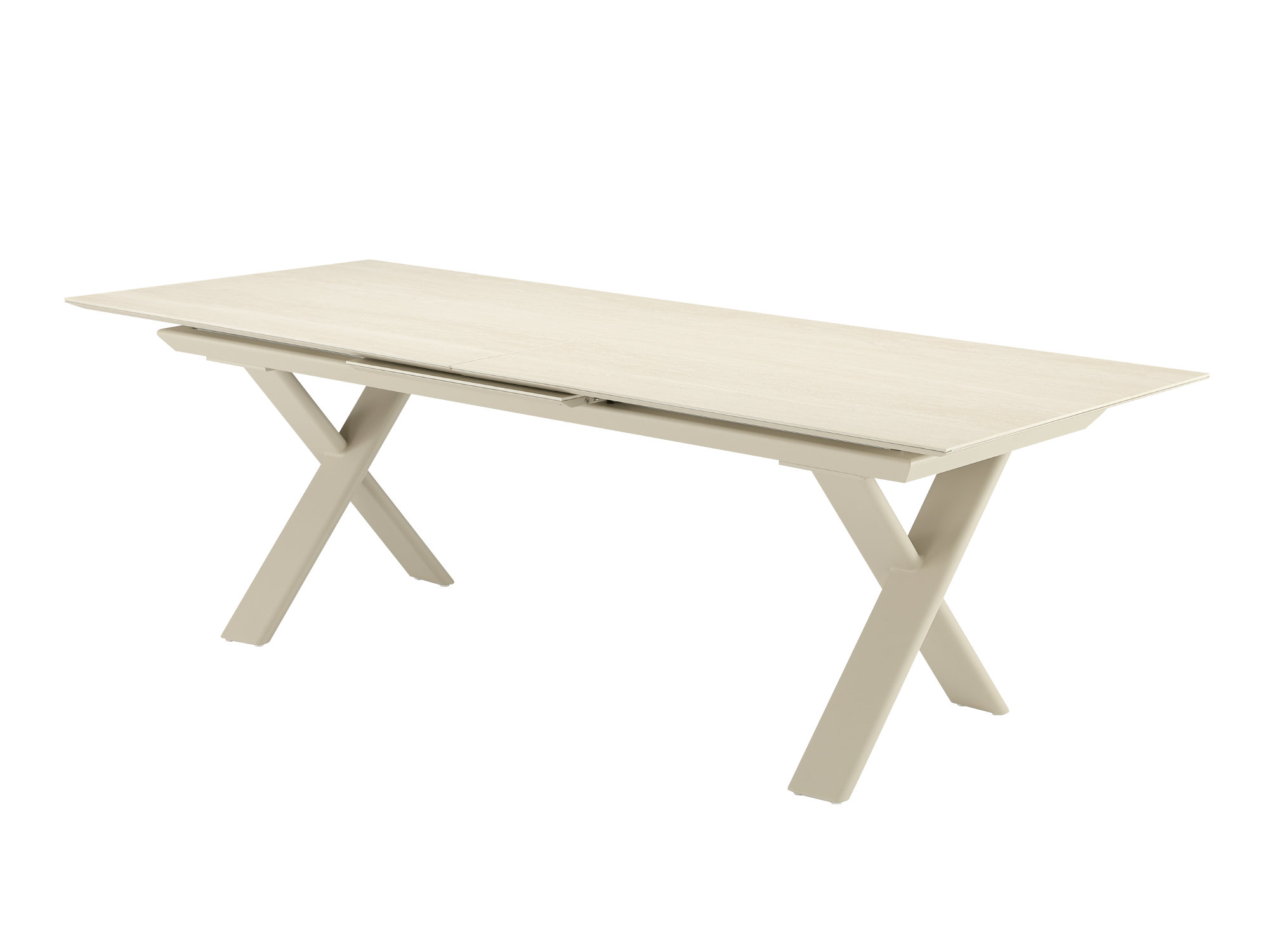 Zebra Levare Tisch 240-300x100x74cm light taupe