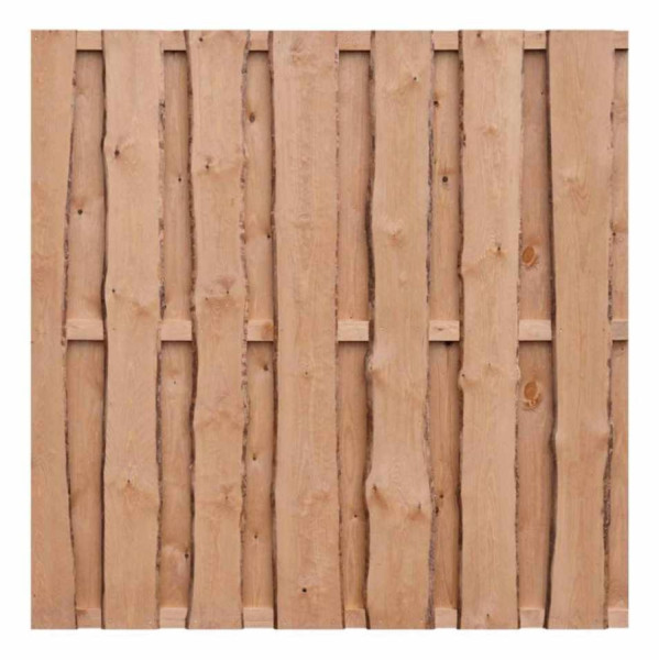 Bohlenzaun Natura Kiefer Lärchenoptik 180x180cm (Rustikal)